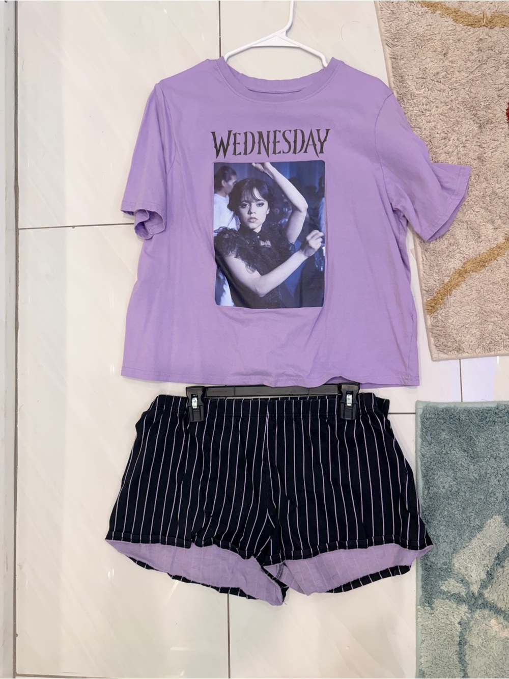 Lavender "Wednesday" Pajama Set